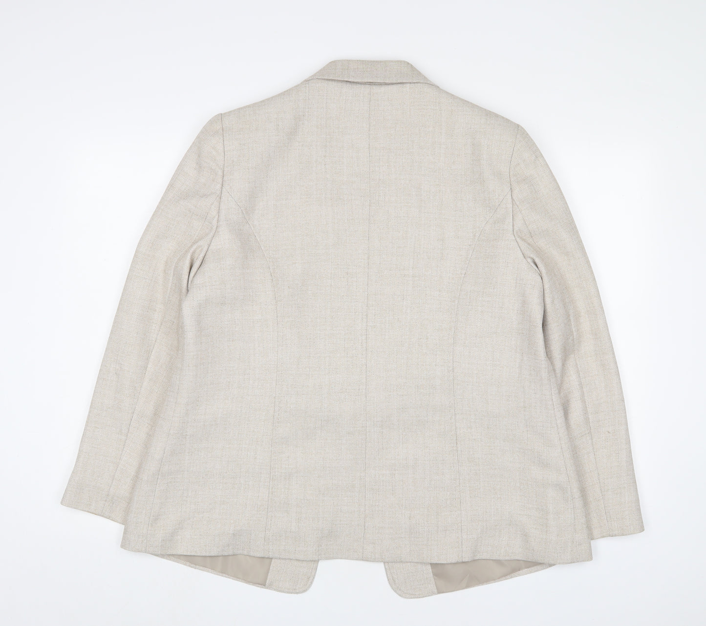 EWM Womens Grey Jacket Blazer Size 18 Hook & Eye