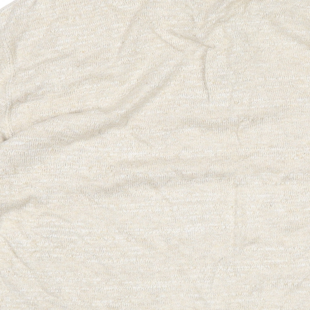 Ralph Lauren Womens Beige Round Neck 100% Cotton Pullover Jumper Size XL