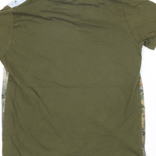 Star Wars Boys Green Polyester Blend Basic T-Shirt Size 7-8 Years Round Neck Pullover - Star Wars Rogue One