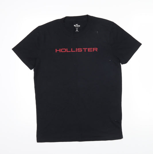 Hollister Mens Black Solid 100% Cotton Pyjama Top Size XS Pullover - Hollister