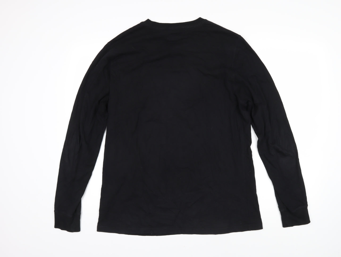 Barbour Mens Black Cotton Pullover Sweatshirt Size M - Barbour International Motorcycle Clothing