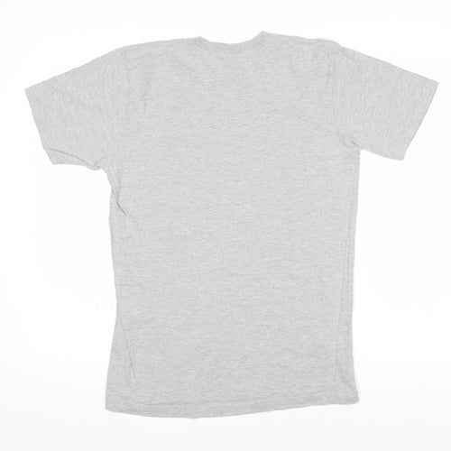 James Franco Mens Grey Cotton T-Shirt Size M Round Neck