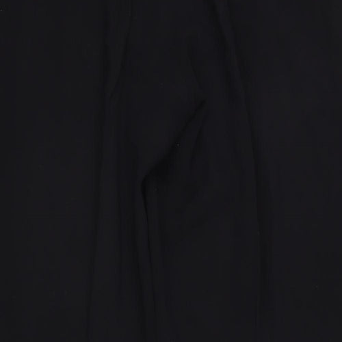 Jigsaw Womens Black Wool Trousers Size 16 L32.5 in Regular Zip