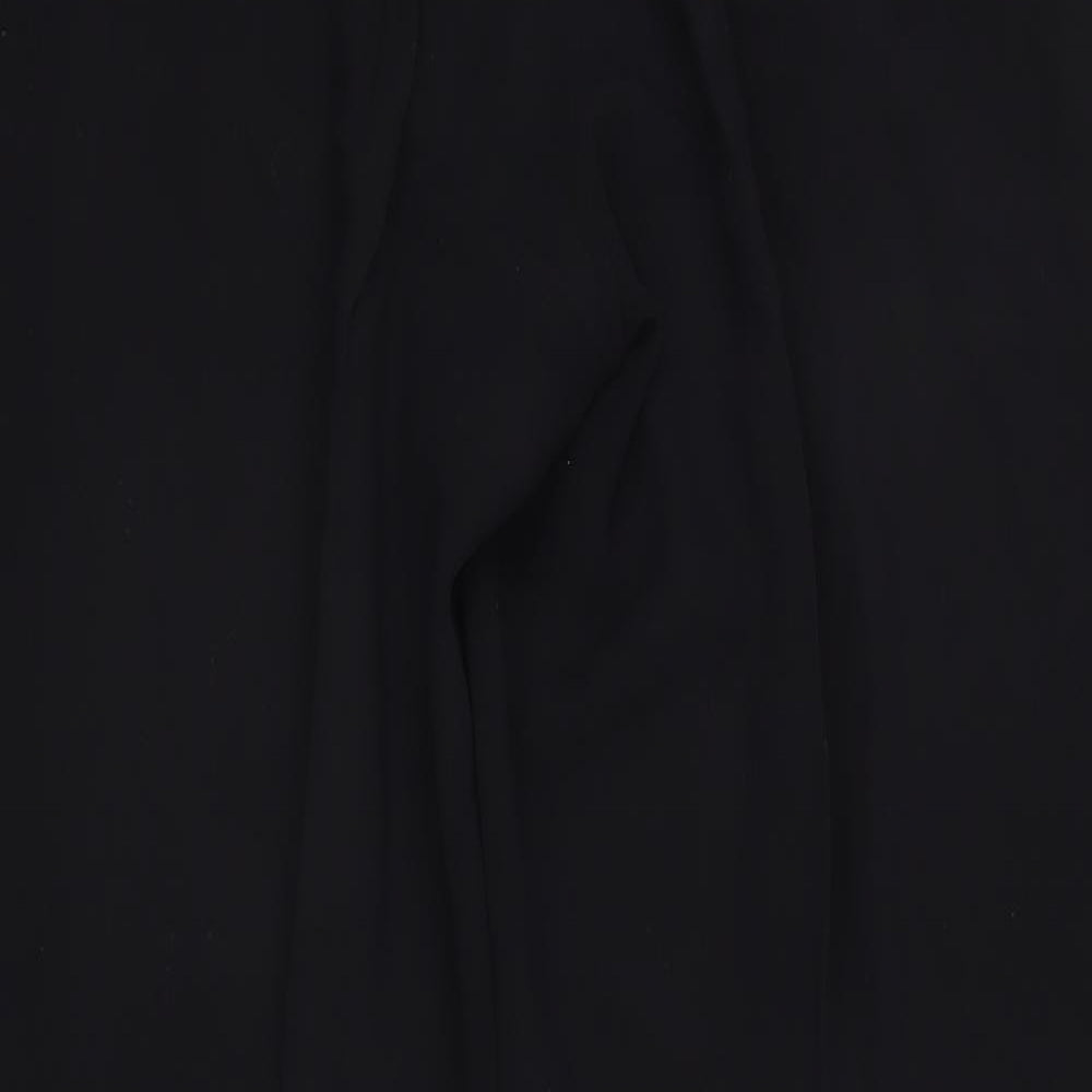 Jigsaw Womens Black Wool Trousers Size 16 L32.5 in Regular Zip