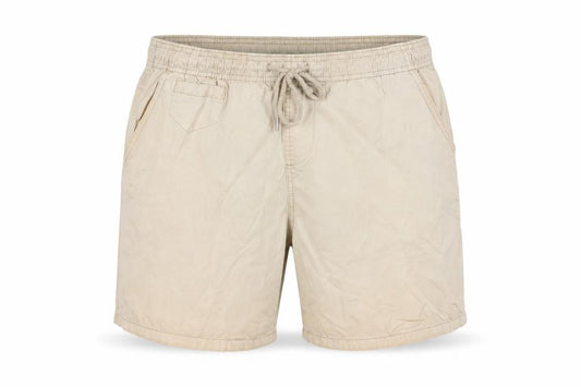 Brave Soul Mens Beige Cotton Bermuda Shorts Size L Regular Drawstring - Elasticated waist