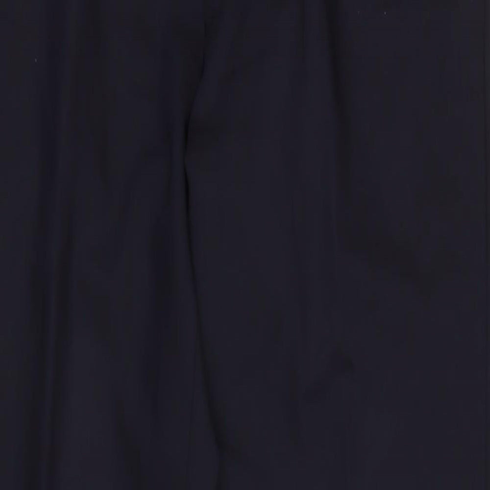 Reiss Mens Blue Polyester Trousers Size 32 in L32 in Regular Zip