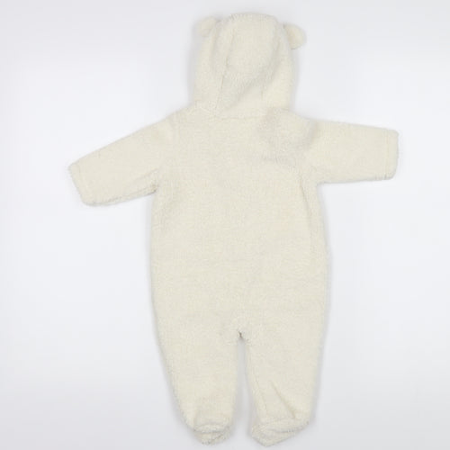 Gap Baby Ivory 100% Polyester Babygrow One-Piece Size 3-6 Months Zip