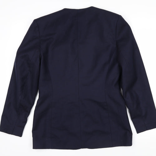 Alexon Womens Blue Jacket Blazer Size 10 Button