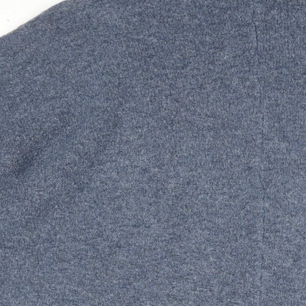 Marks and Spencer Womens Blue V-Neck Acrylic Cardigan Jumper Size S