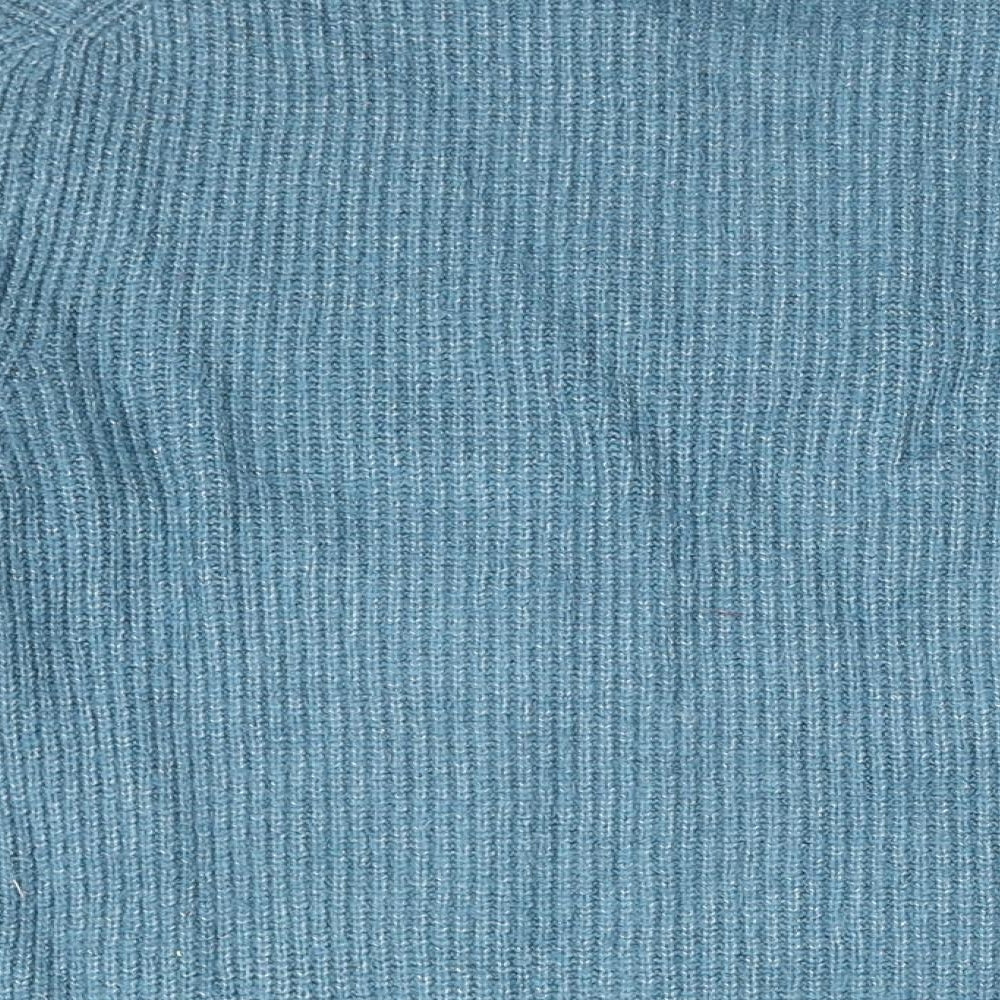 Marks and Spencer Mens Blue Round Neck Polyamide Pullover Jumper Size L Long Sleeve