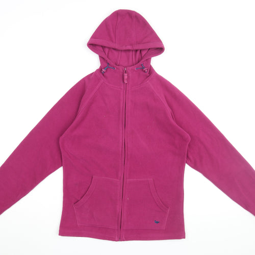 Country Rose Womens Purple Polyester Full Zip Hoodie Size S Zip