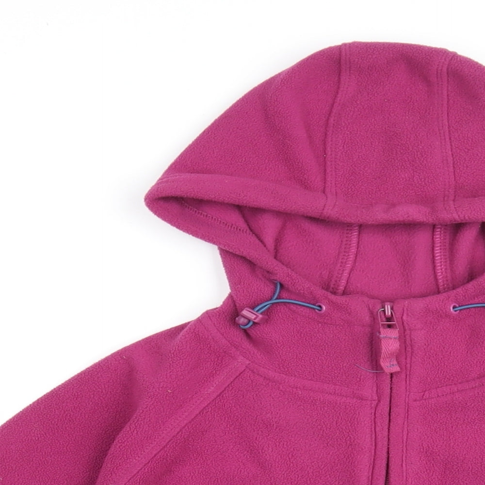 Country Rose Womens Purple Polyester Full Zip Hoodie Size S Zip