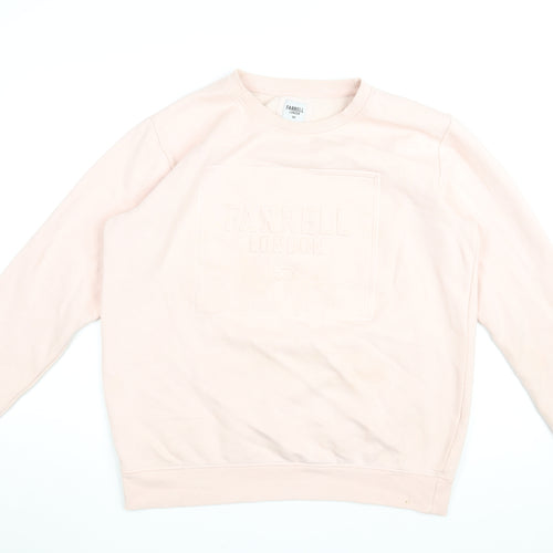 Farrell Womens Pink Cotton Pullover Sweatshirt Size XL Pullover - Farrell London