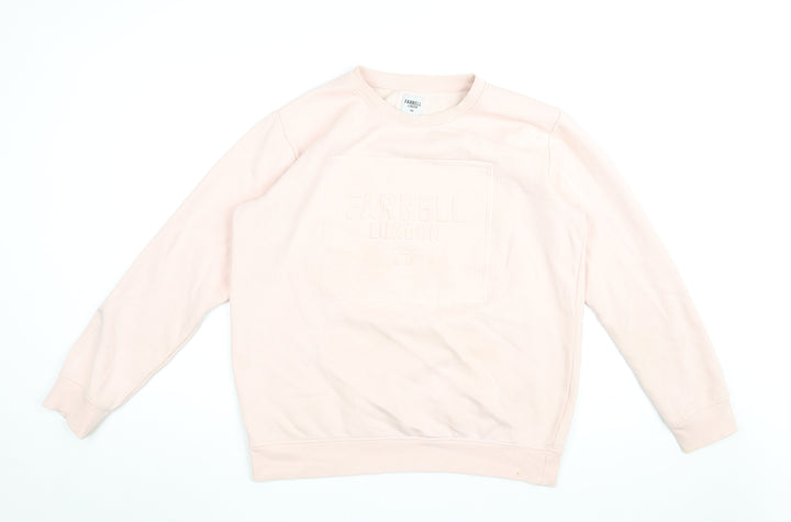 Farrell Womens Pink Cotton Pullover Sweatshirt Size XL Pullover - Farrell London