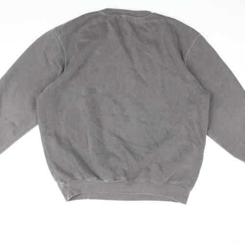 PRETTYLITTLETHING Womens Grey Cotton Pullover Sweatshirt Size M Pullover