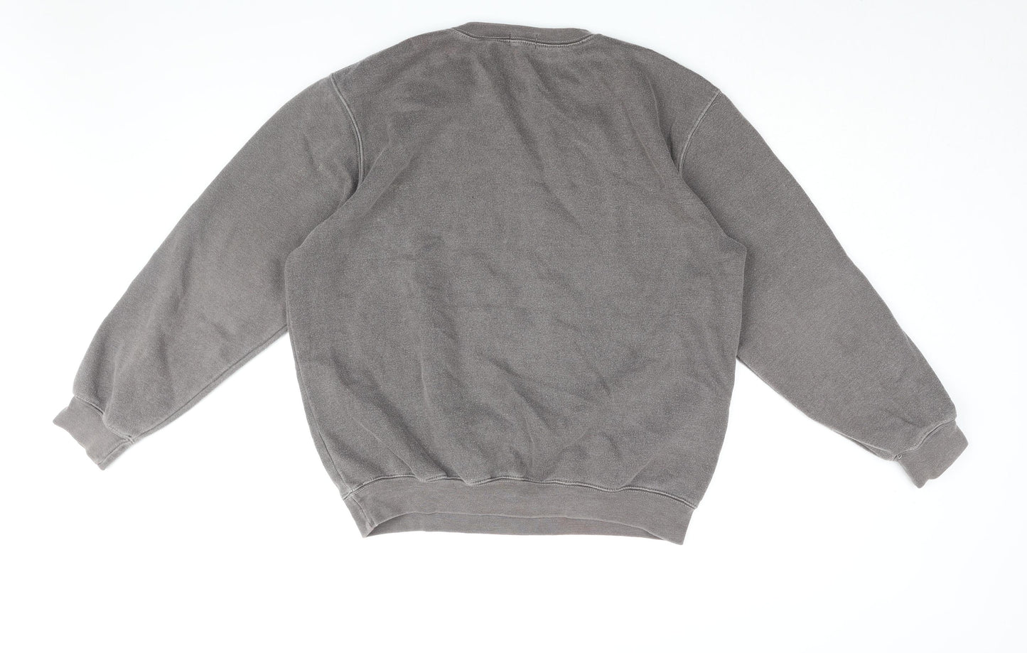 PRETTYLITTLETHING Womens Grey Cotton Pullover Sweatshirt Size M Pullover