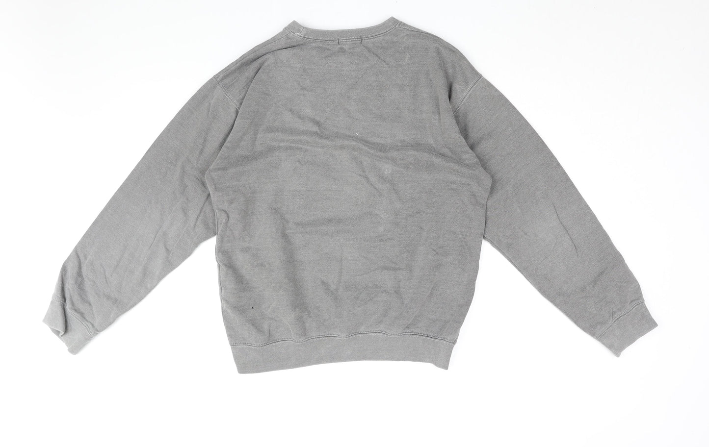 PRETTYLITTLETHING Womens Grey Cotton Pullover Sweatshirt Size S Pullover