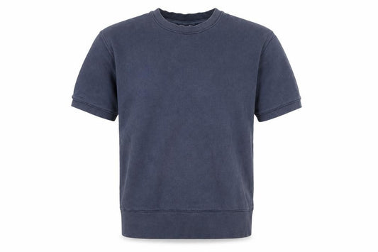 Front view of Topman men’s blue cotton t-shirt, size XS, round neck