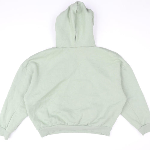 Boohoo Womens Green Cotton Pullover Hoodie Size M Pullover - DSGN STUDIO