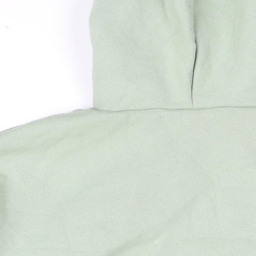 Boohoo Womens Green Cotton Pullover Hoodie Size M Pullover - DSGN STUDIO