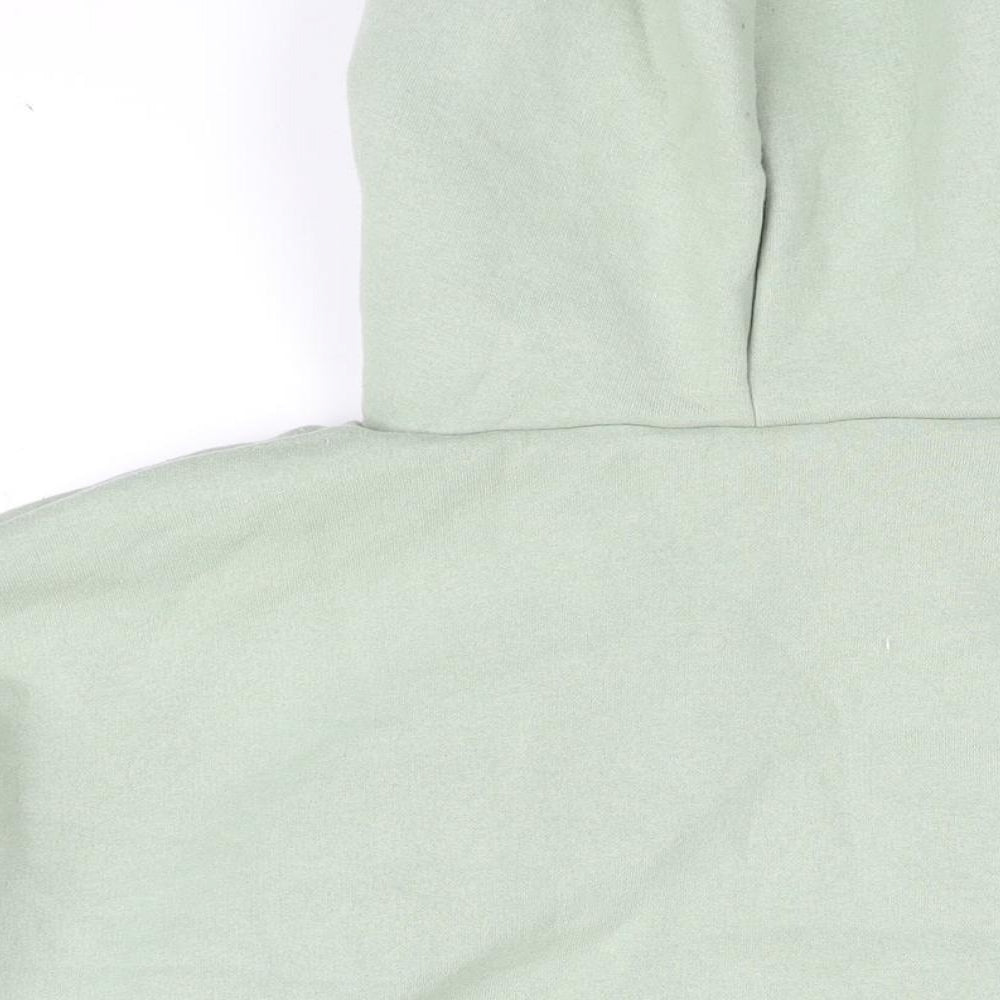 Boohoo Womens Green Cotton Pullover Hoodie Size M Pullover - DSGN STUDIO