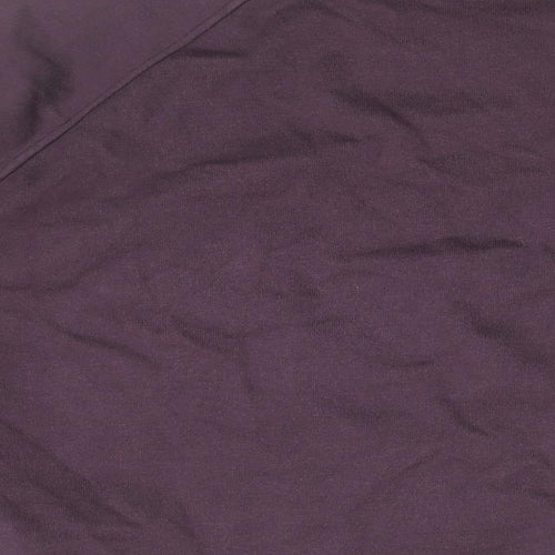 GOODMOVE Womens Purple Cotton Pullover Sweatshirt Size 14 Pullover