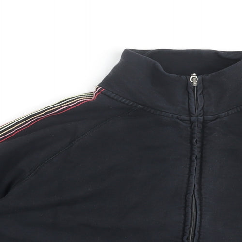 NEXT Womens Black Cotton Full Zip Sweatshirt Size 14 Zip