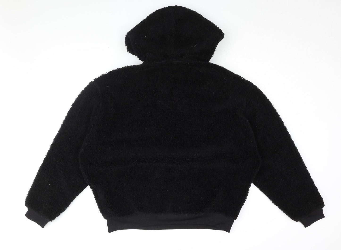 ASOS Mens Black Polyester Pullover Hoodie Size M