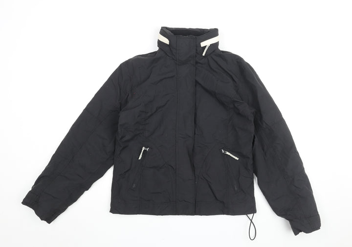 Best in Town Womens Black Jacket Coat Size S Zip