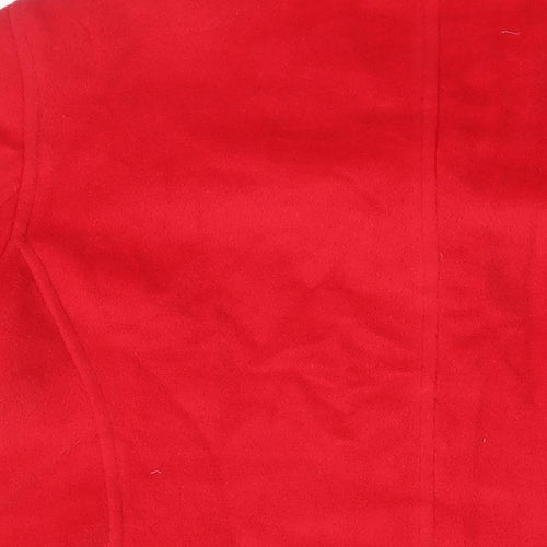 Le Comte Womens Red Jacket Coat Size 14 Button