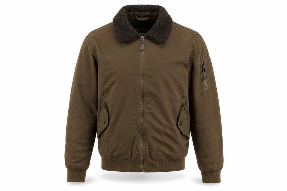 Pull&Bear Mens Brown Jacket Size S Zip