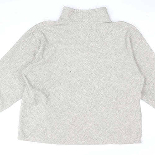 Hawkshead Womens Grey Polyester Pullover Sweatshirt Size 2XL Zip