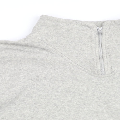 Hawkshead Womens Grey Polyester Pullover Sweatshirt Size 2XL Zip