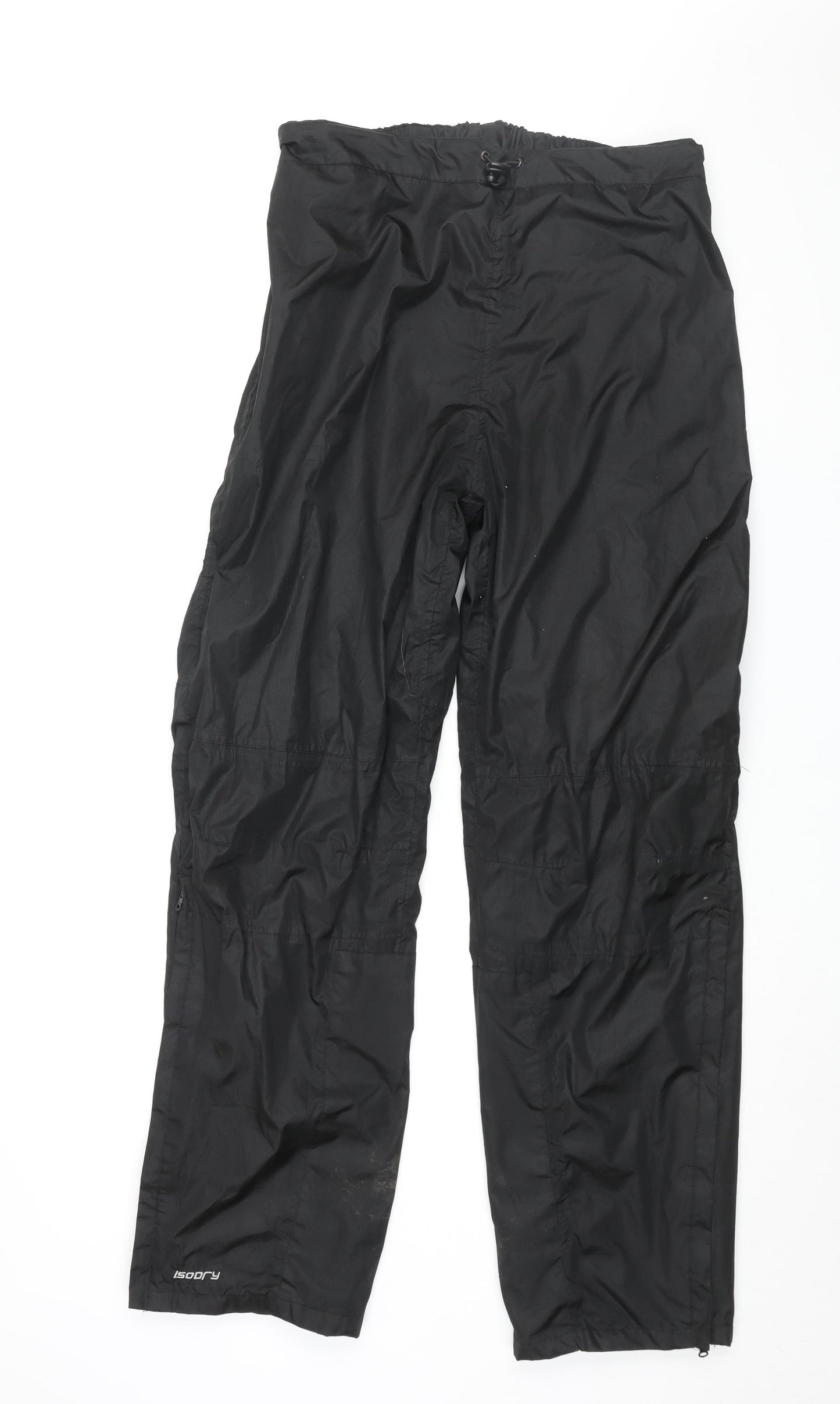Mountain Warehouse Mens Black Polyester Trousers Size M L32 in Regular Drawstring