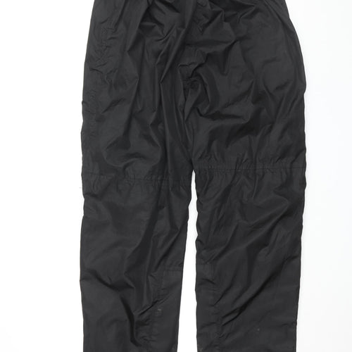 Mountain Warehouse Mens Black Polyester Trousers Size M L32 in Regular Drawstring