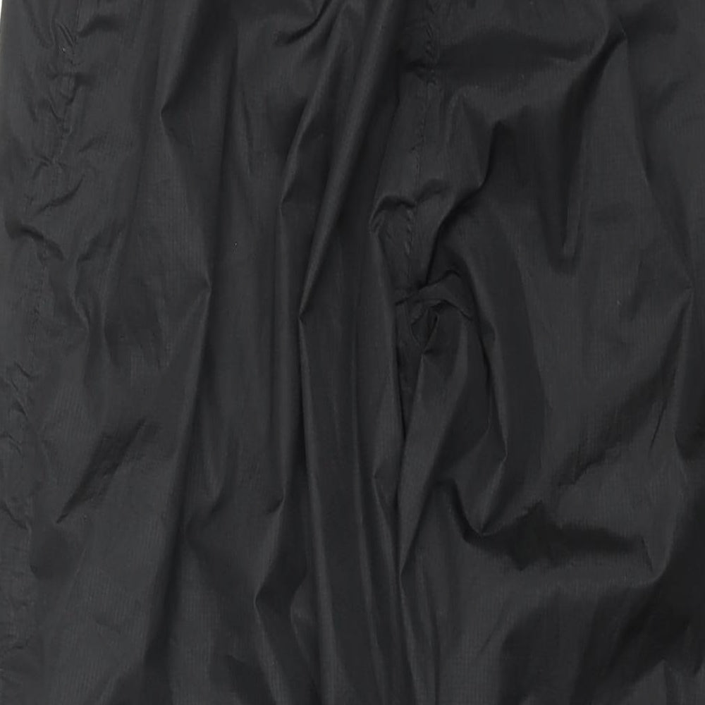 Mountain Warehouse Mens Black Polyester Trousers Size M L32 in Regular Drawstring