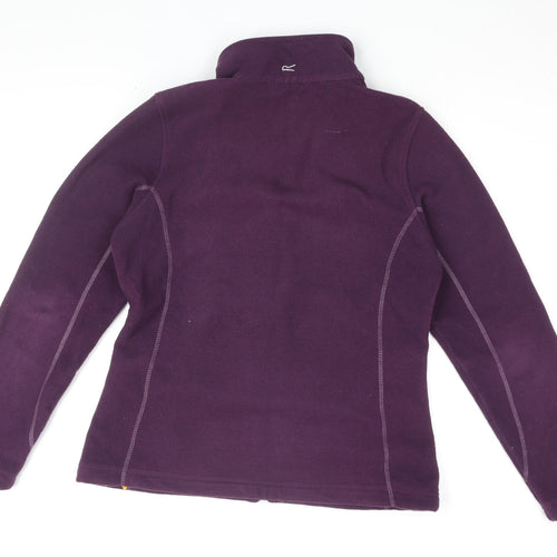 Regatta Womens Purple Polyester Full Zip Sweatshirt Size M Zip