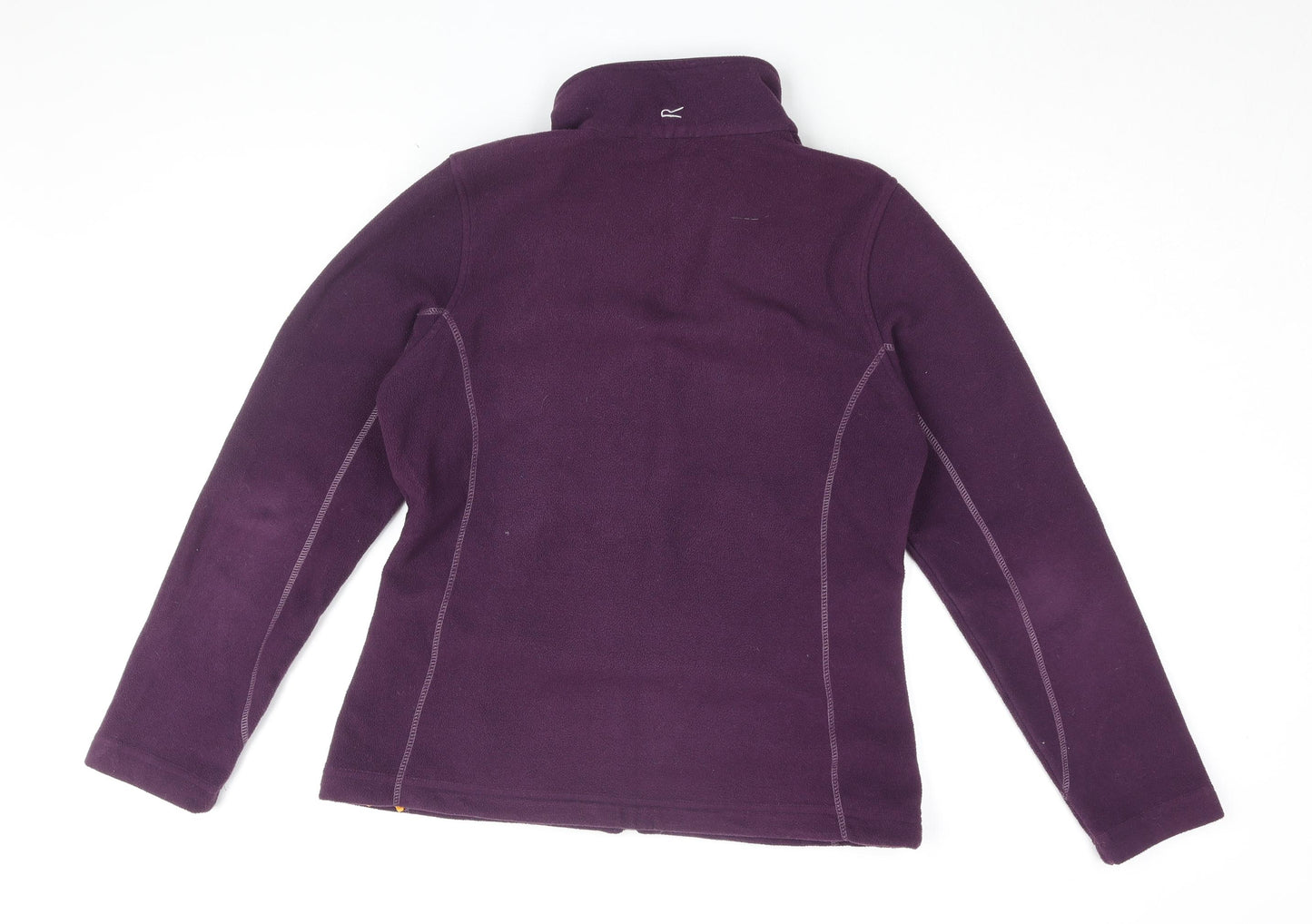 Regatta Womens Purple Polyester Full Zip Sweatshirt Size M Zip