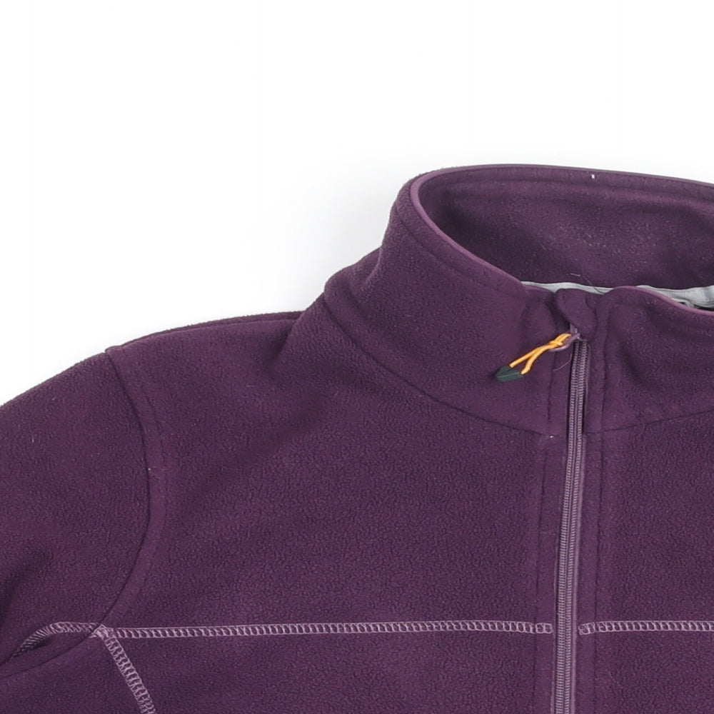 Regatta Womens Purple Polyester Full Zip Sweatshirt Size M Zip