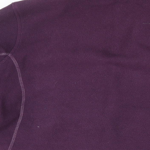 Regatta Womens Purple Polyester Full Zip Sweatshirt Size M Zip