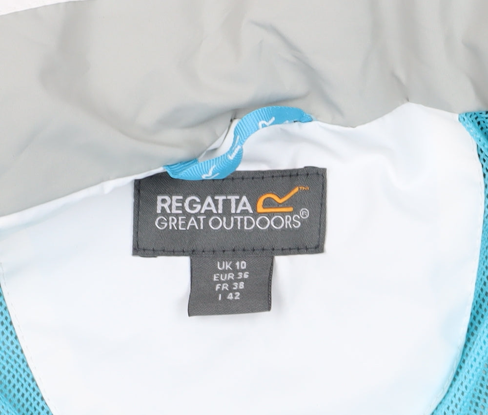 Regatta Women's White Windbreaker Jacket Size 10