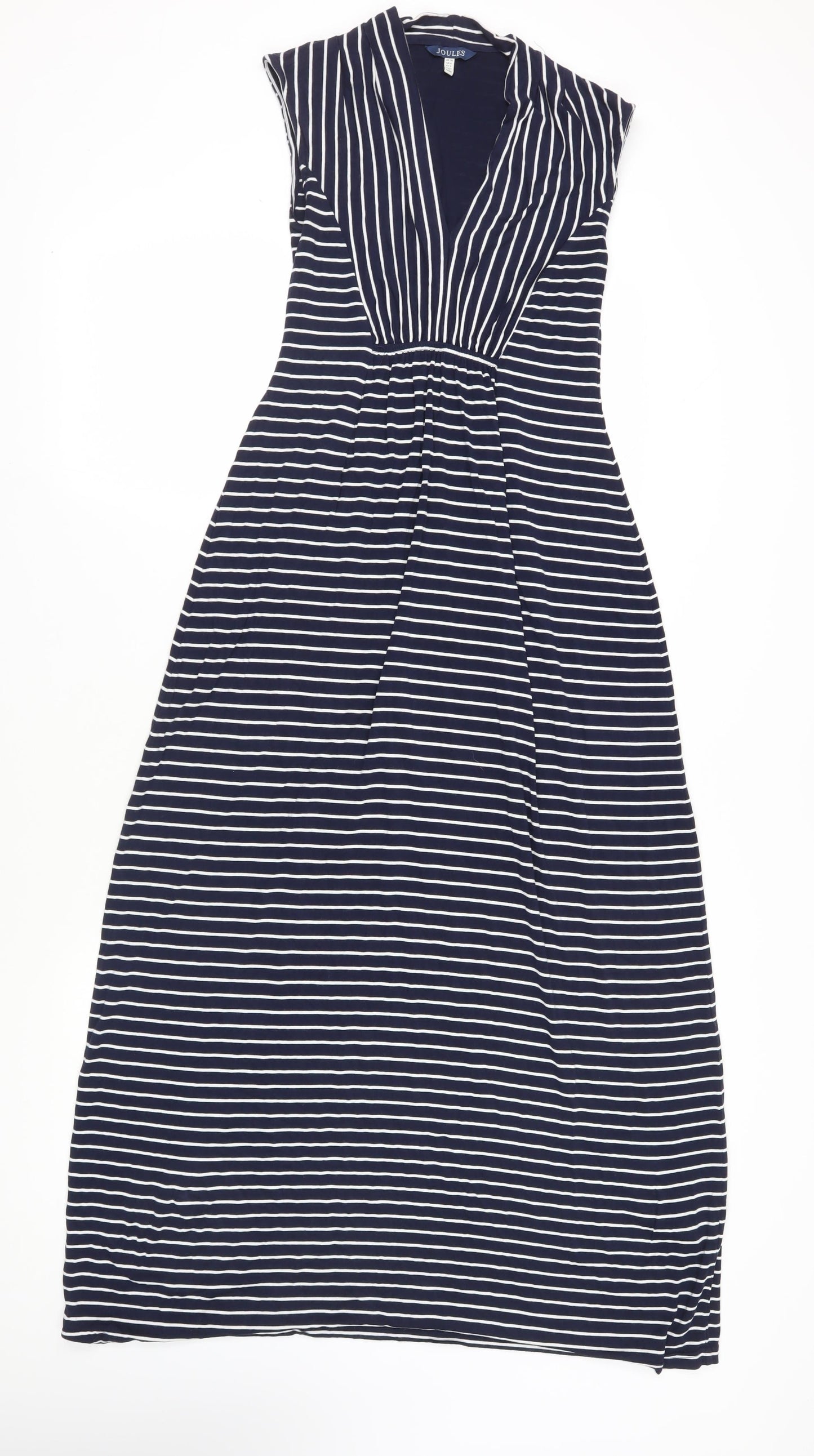 Joules Women's Blue Striped Maxi Dress Size 10