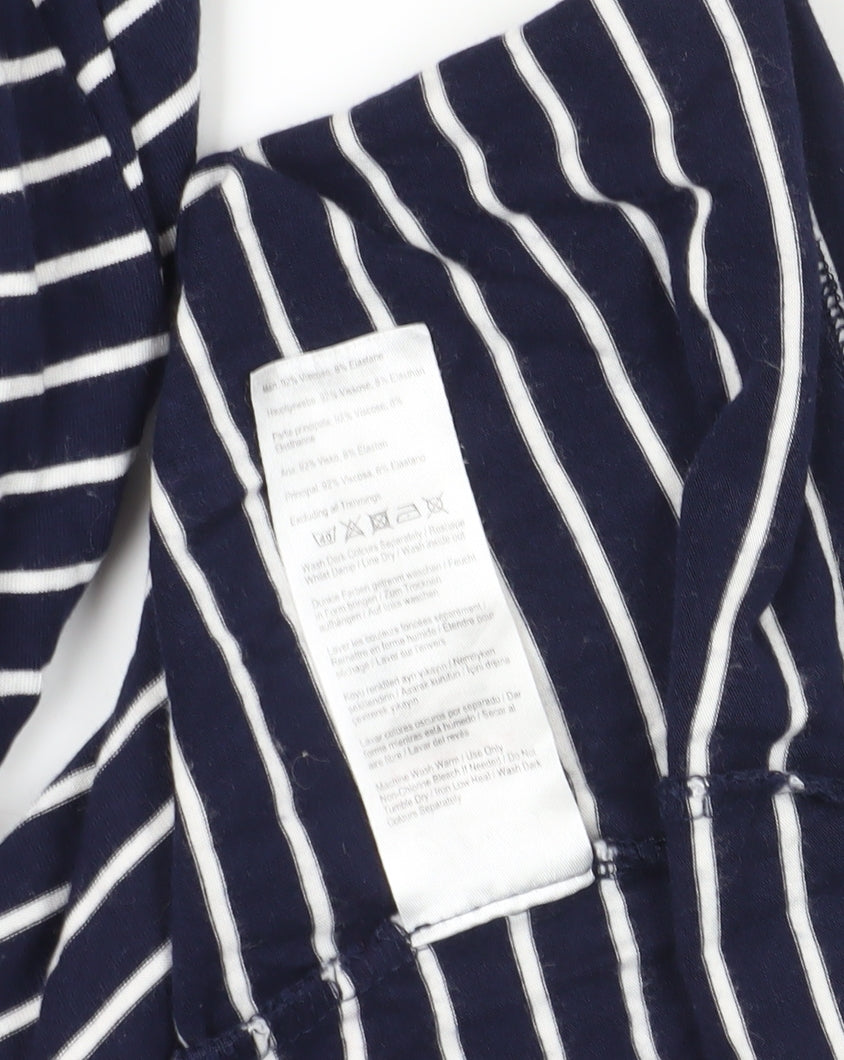Joules Women's Blue Striped Maxi Dress Size 10