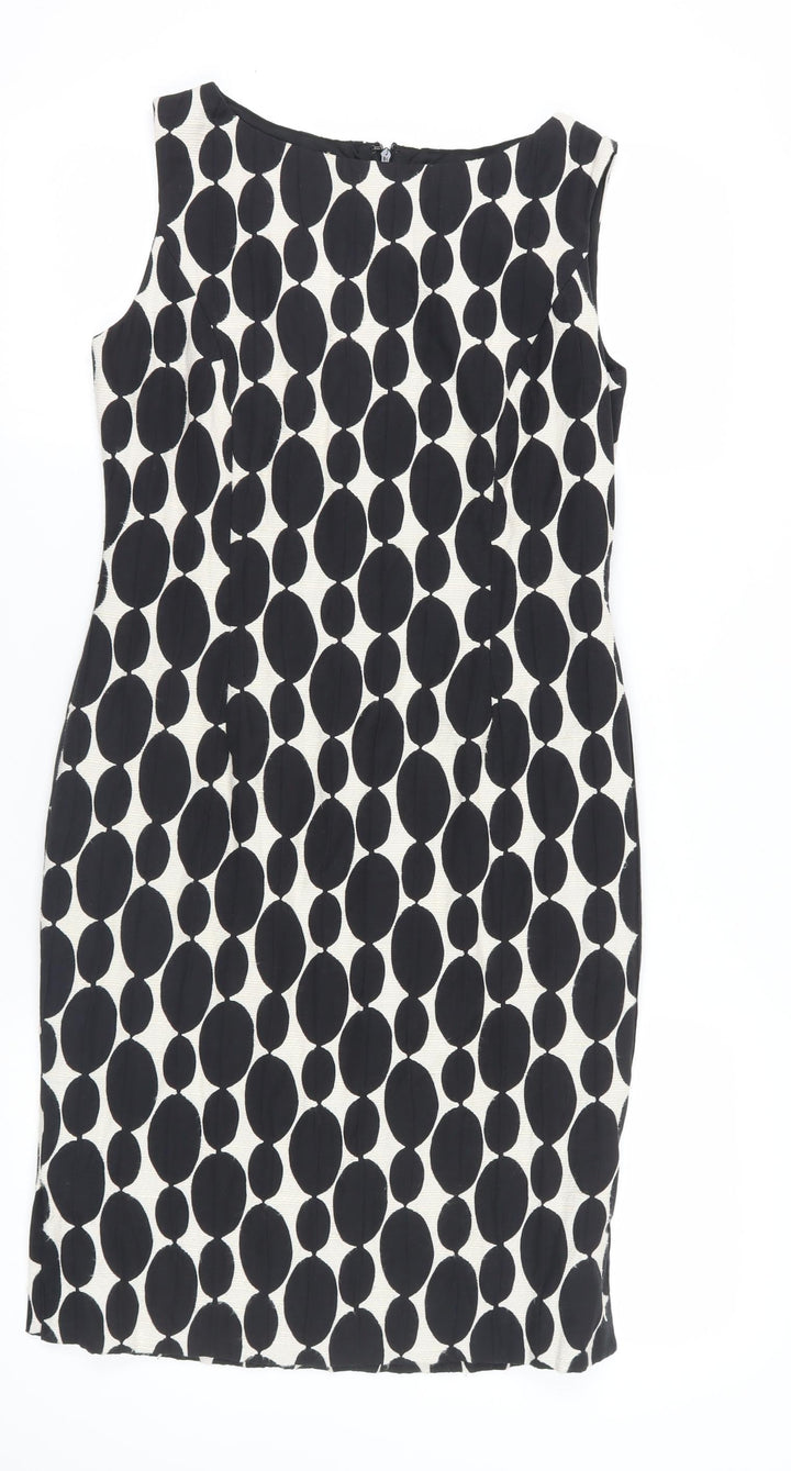 Phase Eight Women's Black Geometric Bodycon Dress