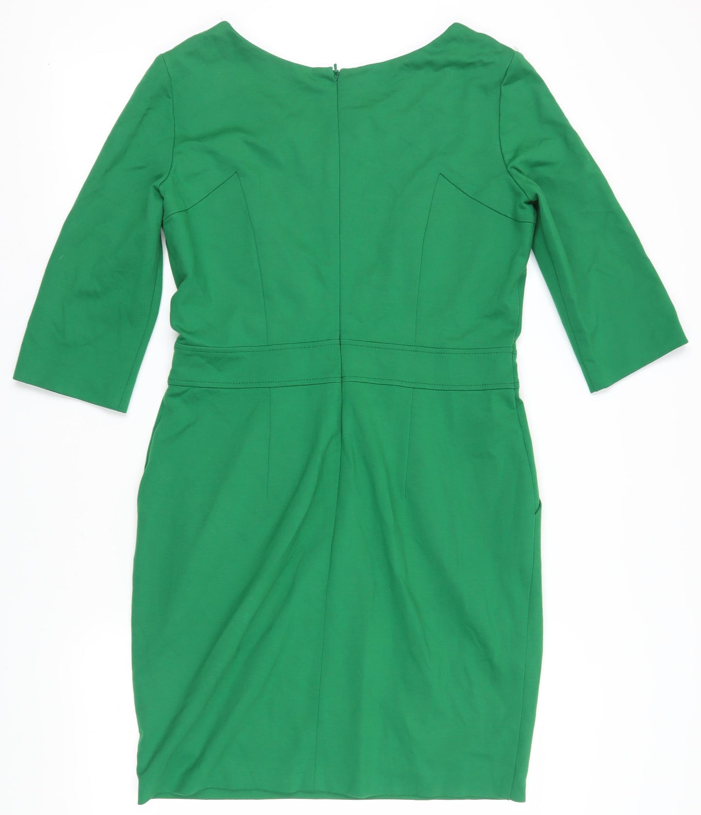 Hobbs Women's Green Sheath Dress - Size 14, Workwear