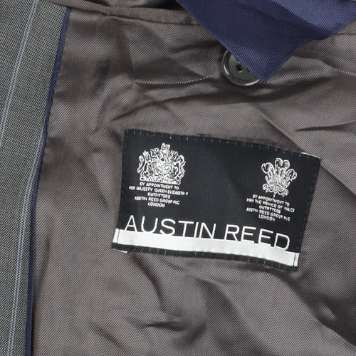 Austin Reed Men's Grey Wool Striped Suit Jacket 38R