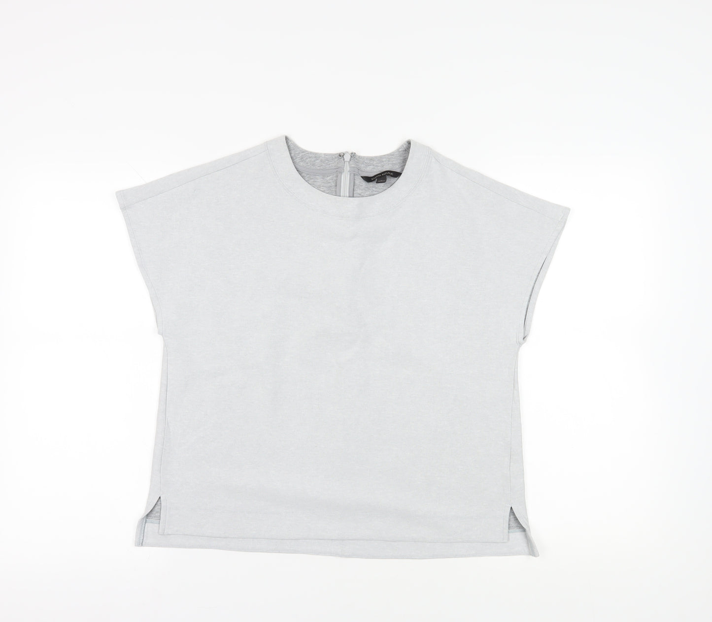 Banana Republic Women's Grey Large Cap Sleeve T-Shirt