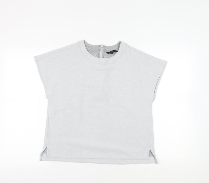 Banana Republic Women's Grey Large Cap Sleeve T-Shirt
