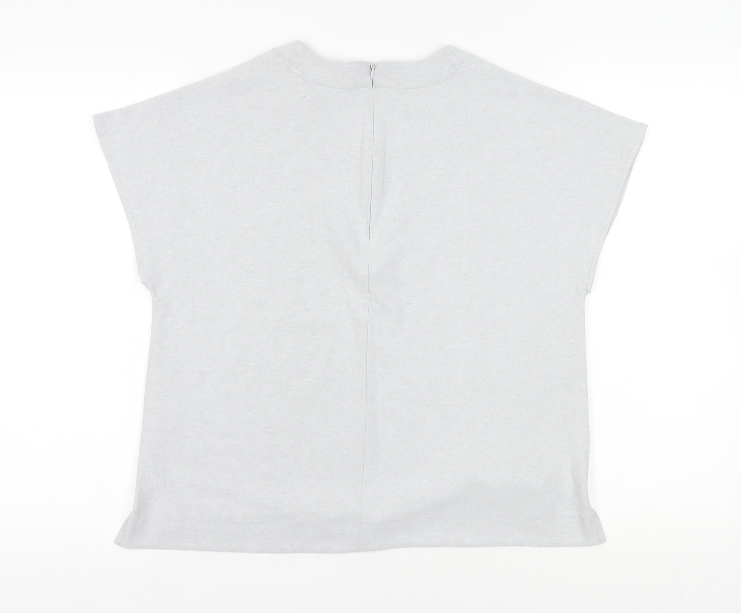 Banana Republic Women's Grey Large Cap Sleeve T-Shirt
