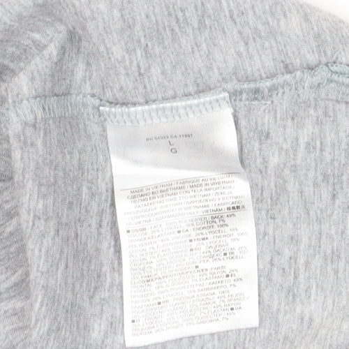 Banana Republic Women's Grey Large Cap Sleeve T-Shirt